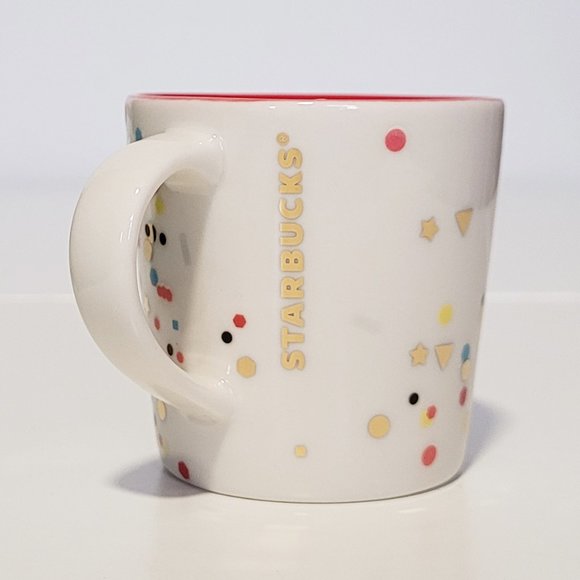 2/$30 - Starbucks 3oz Espresso Demi-Tasse Confetti Cup - NIB - Picture 3 of 5